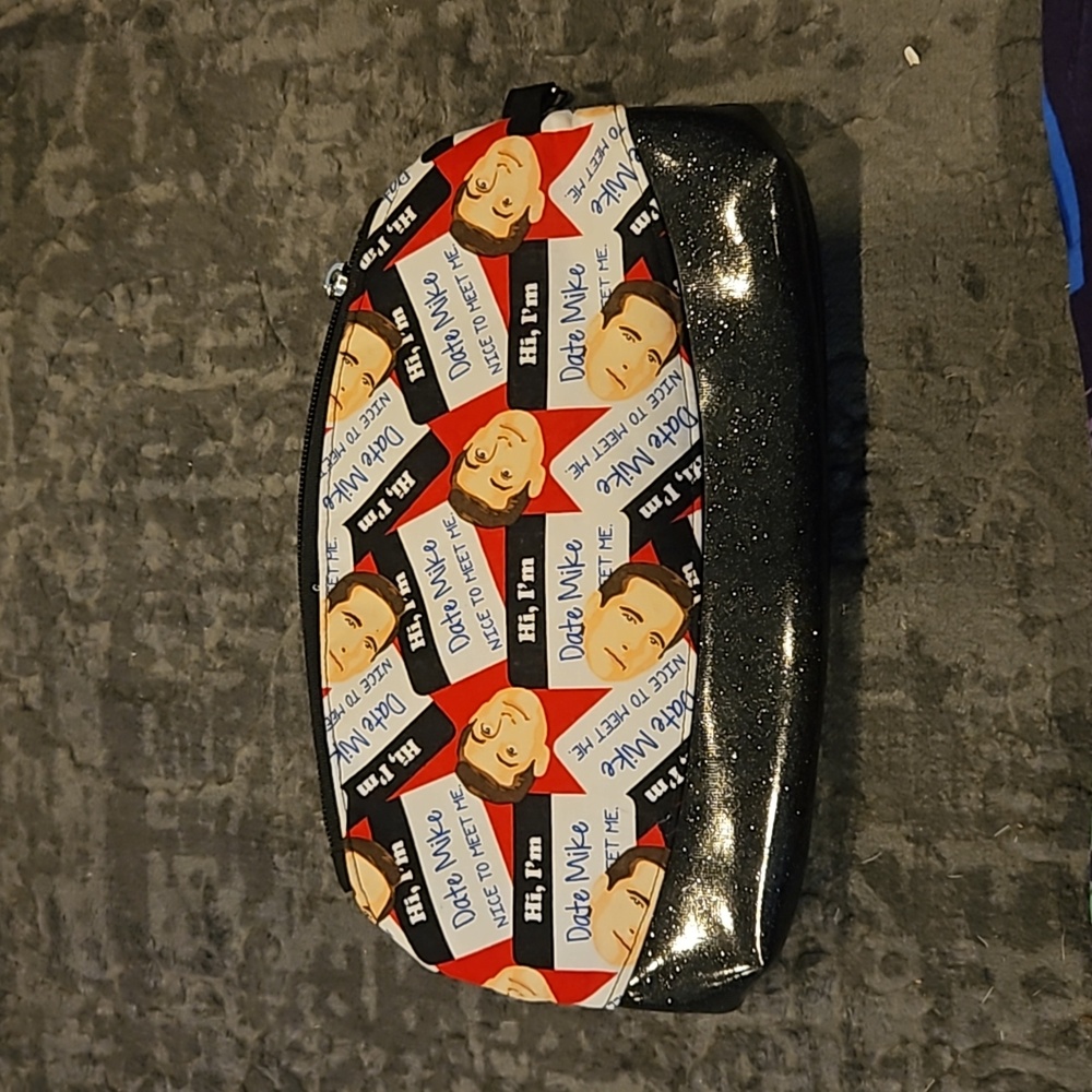 The Office tv show cosmetic case (date Mike themed)